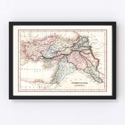 Turkey Vintage Map 1832