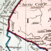 old Russia map map