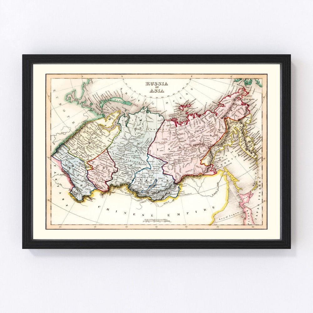 Russia Vintage Map 1832
