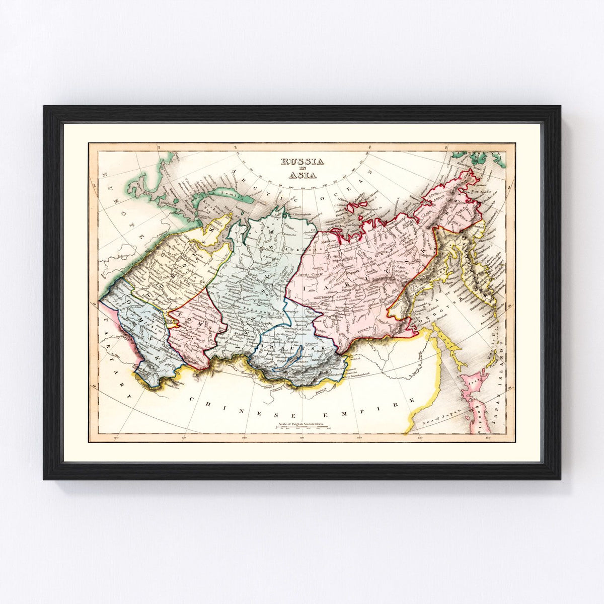 Russia Vintage Map 1832