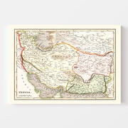 map of Persia map
