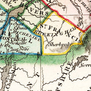 Vintage Map of British Possessions in North America 1832