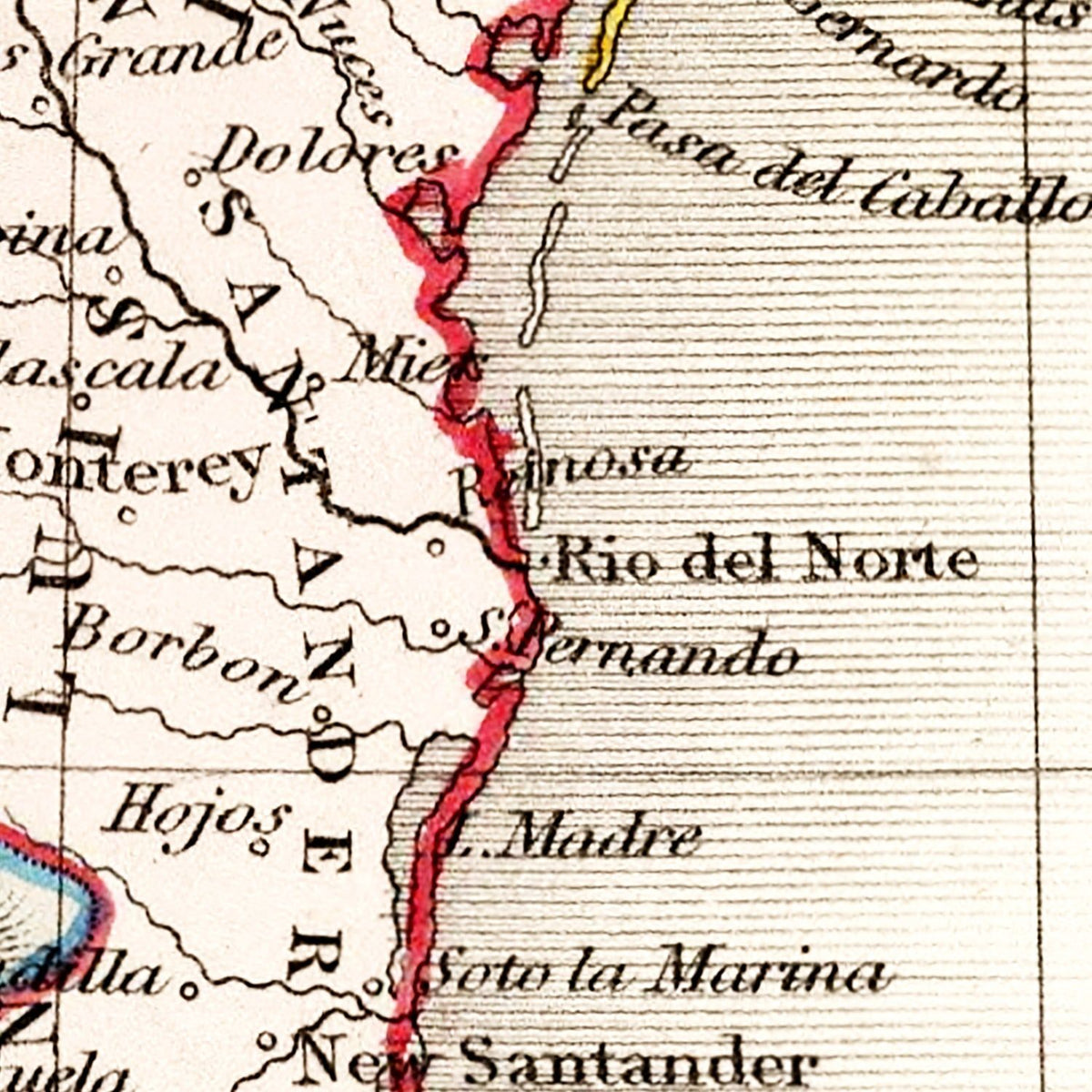 Restored historic details from the 1832 country map of County