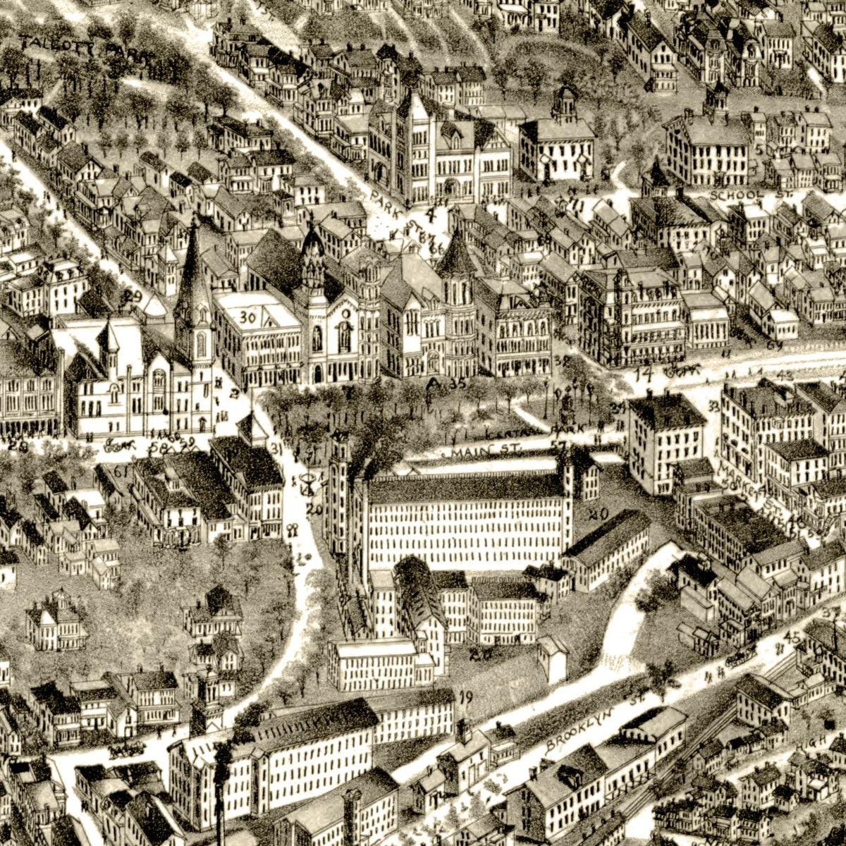 Vintage Rockville Connecticut Maps
