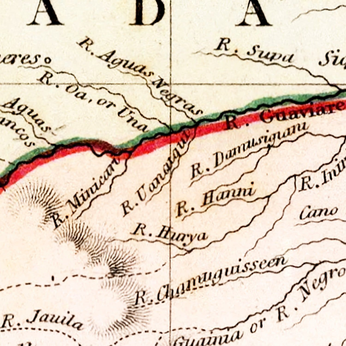 Restored historic details from the 1832 country map of County