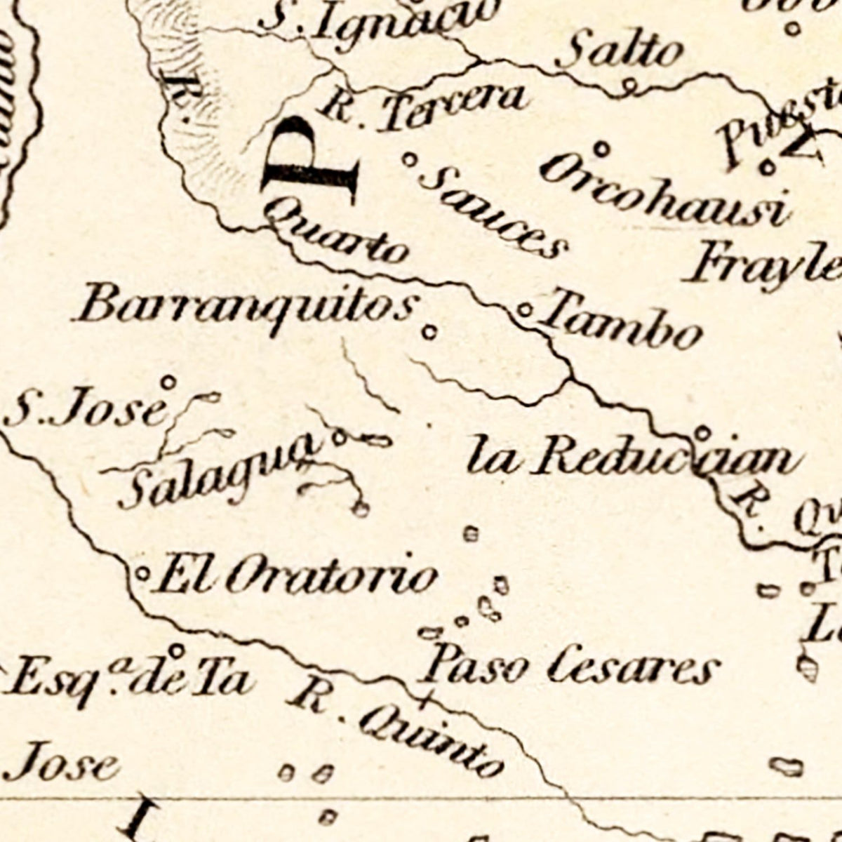 Restored historic details from the 1832 country map of County