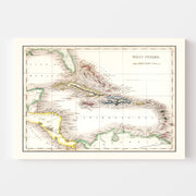 map of West Indies