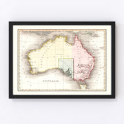 Australia Vintage Map 1832