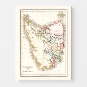 map of Tasmania map