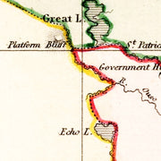 old Tasmania map map