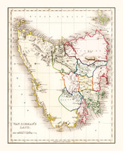 Tasmania map history