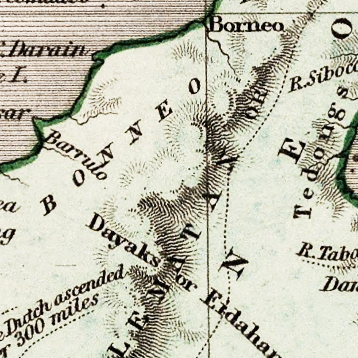 Restored historic details from the 1832 country map of County