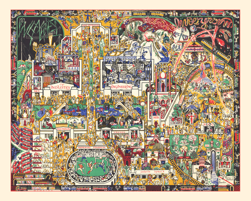Size comparison using Vintage Pictorial Map of London's Underground 1924