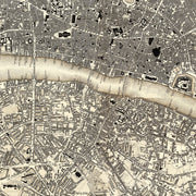 Vintage Map of London, England 1827