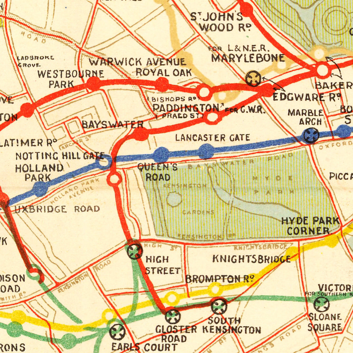 Restored historic details from the 1922 city map of London