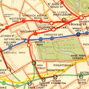 Vintage Map of How To Get To Wembley 1922