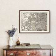 Vintage Map of London, England 1893