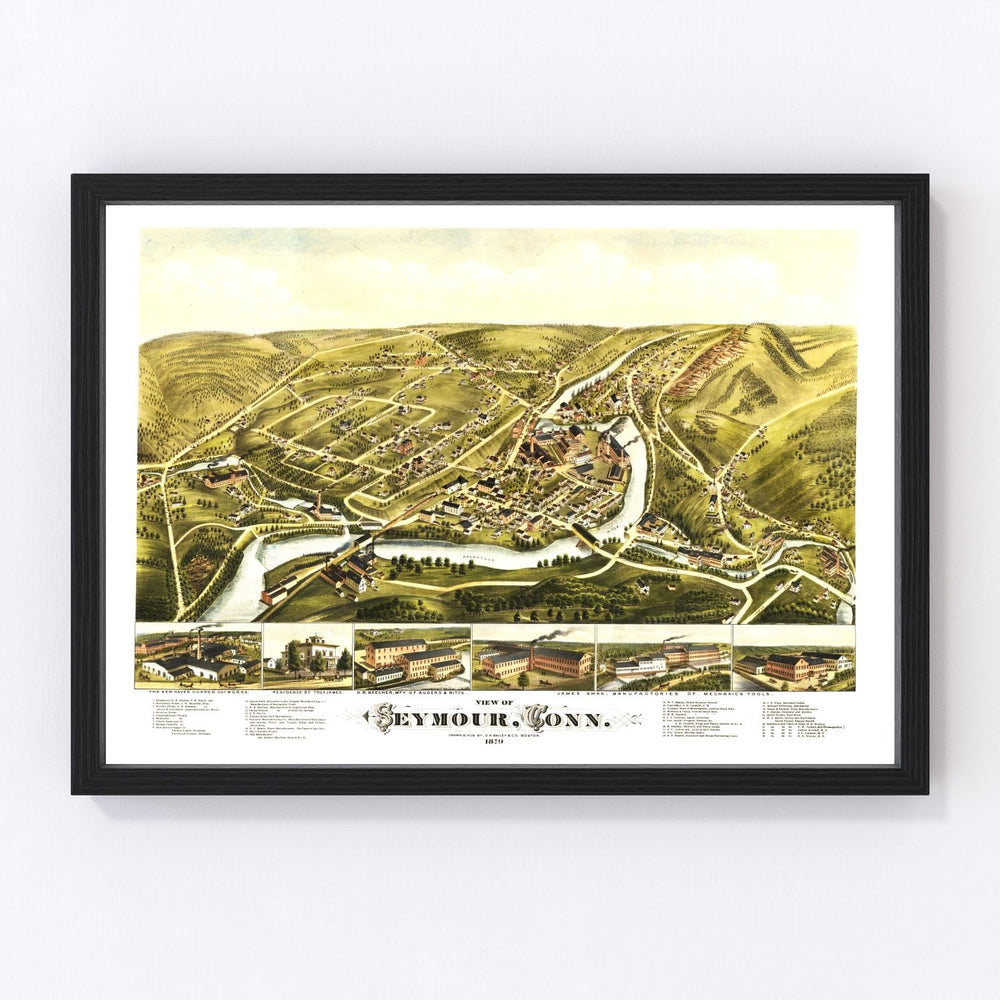 Seymour Vintage Map 1879