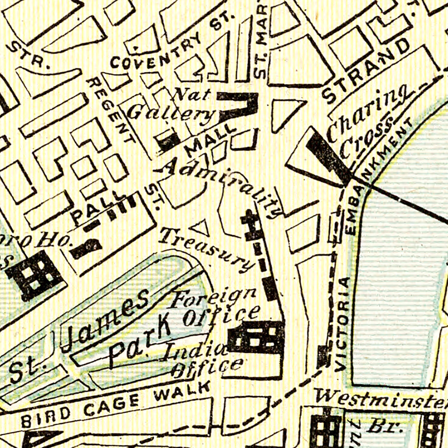 Restored historic details from the 1901 city map of London