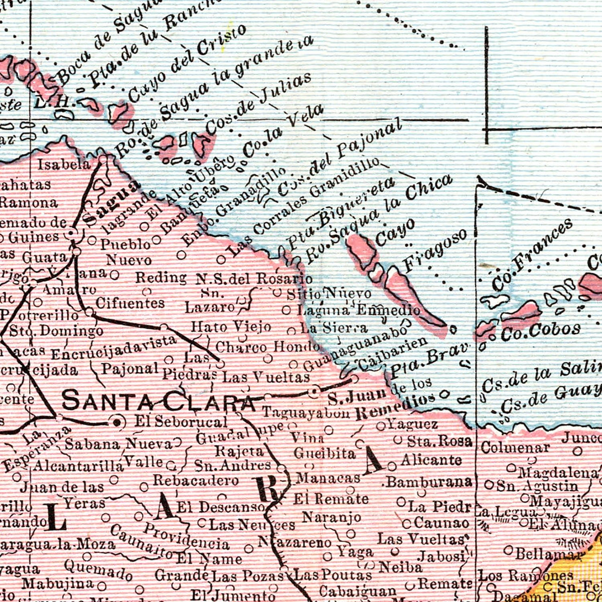 Restored historic details from the 1901 country map of County