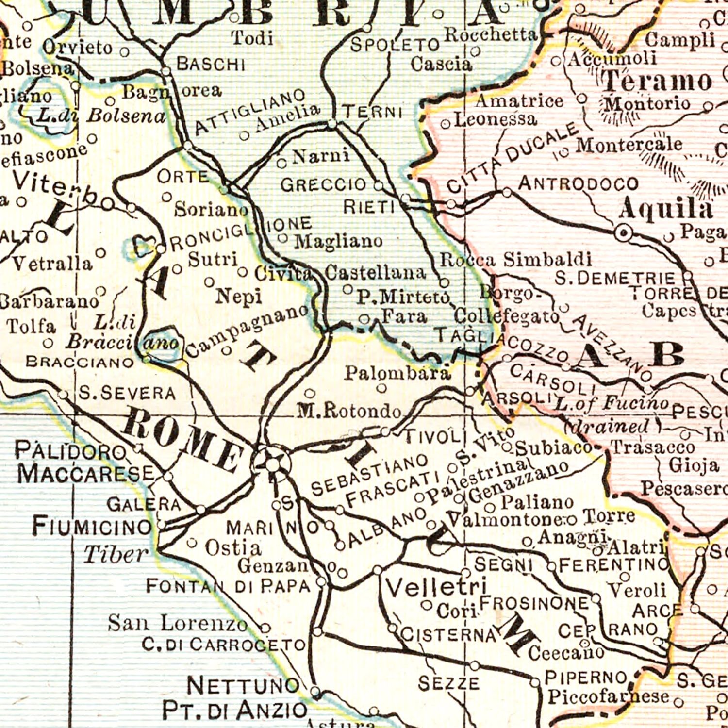 Restored historic details from the 1901 country map of County