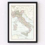 Italy Vintage Map 1901