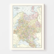 map of Russia
