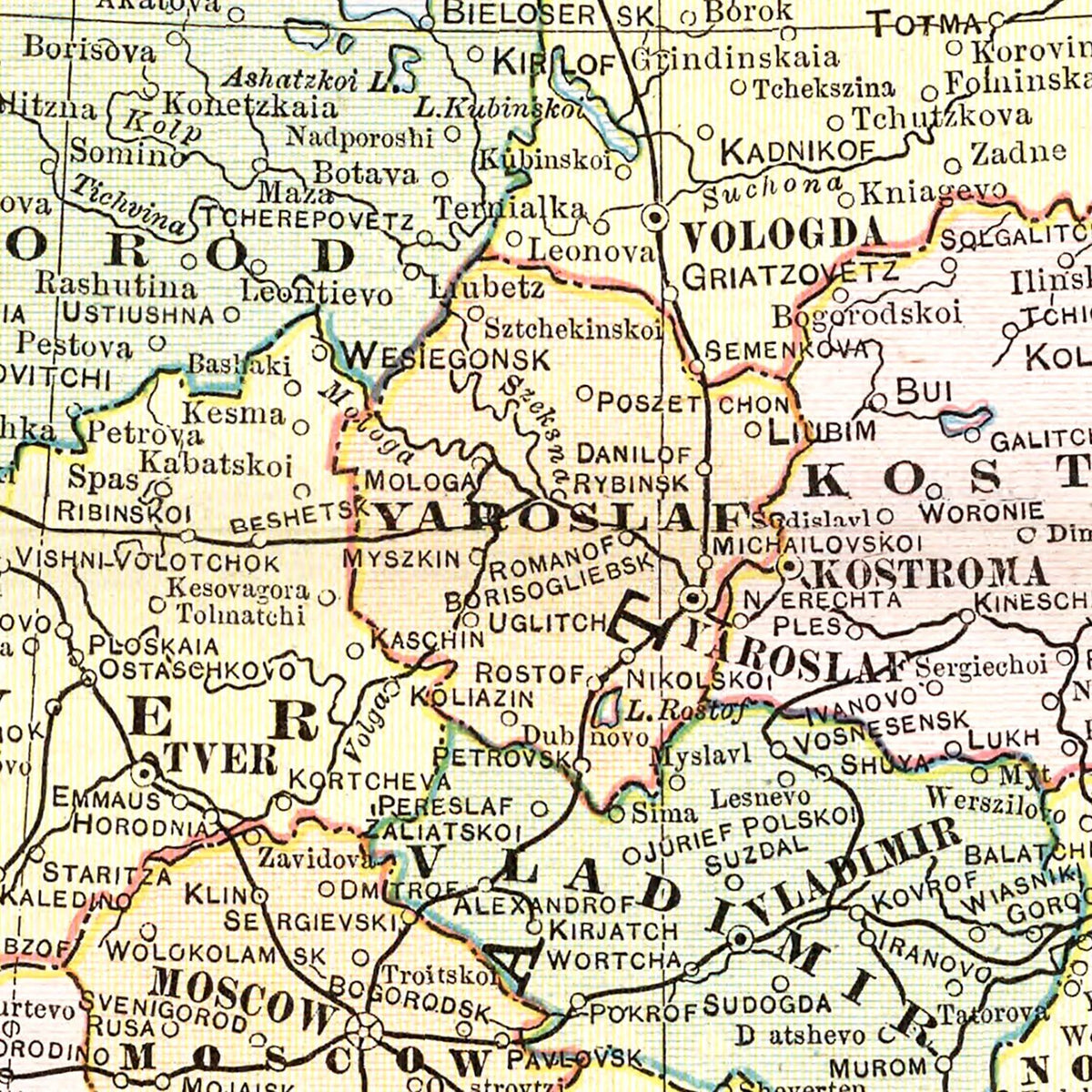 Restored historic details from the 1901 country map of County