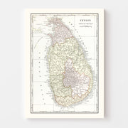 map of Ceylon map
