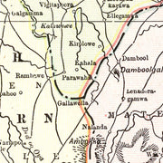 old Ceylon map map
