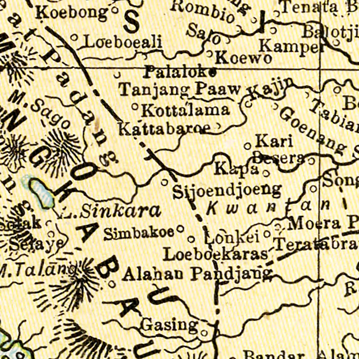 Restored historic details from the 1901 country map of County