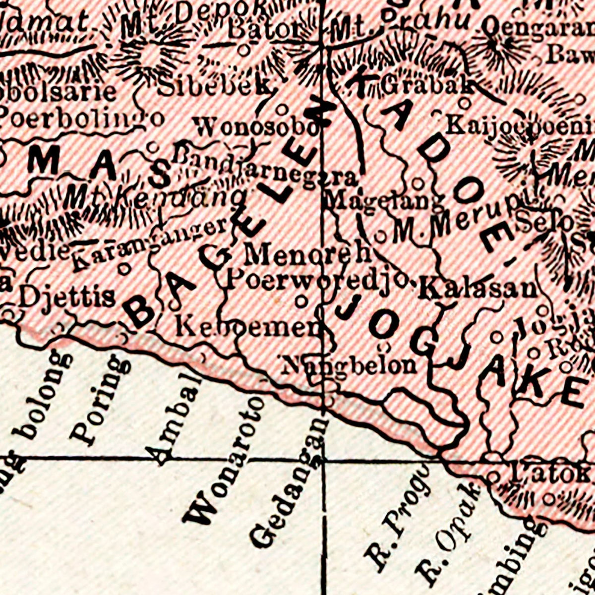 Restored historic details from the 1901 country map of County