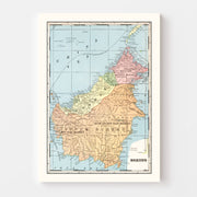 map of Borneo map