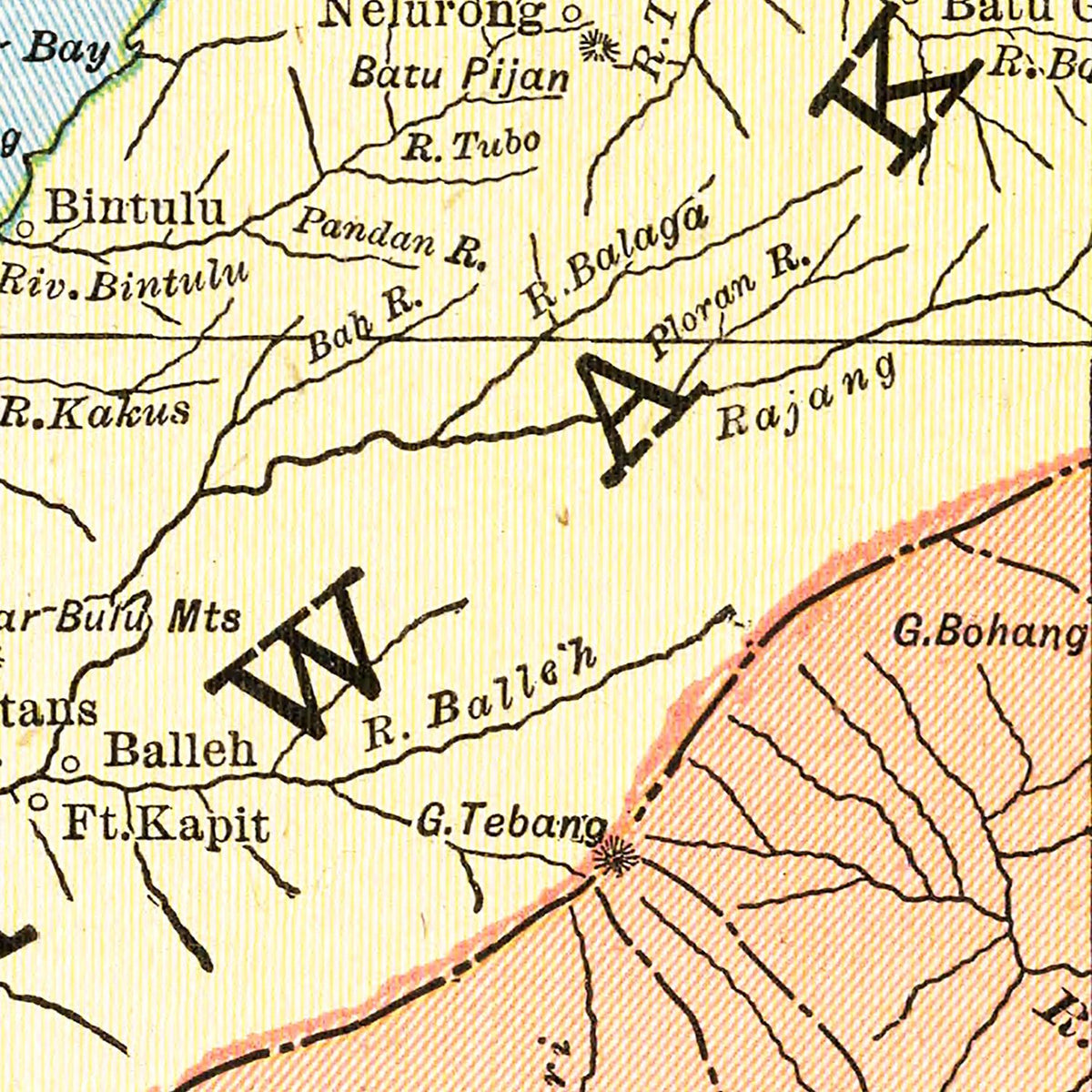 Restored historic details from the 1901 country map of County