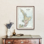 New Zealand map art