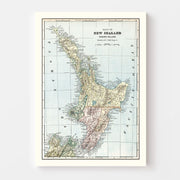 map of New Zealand m