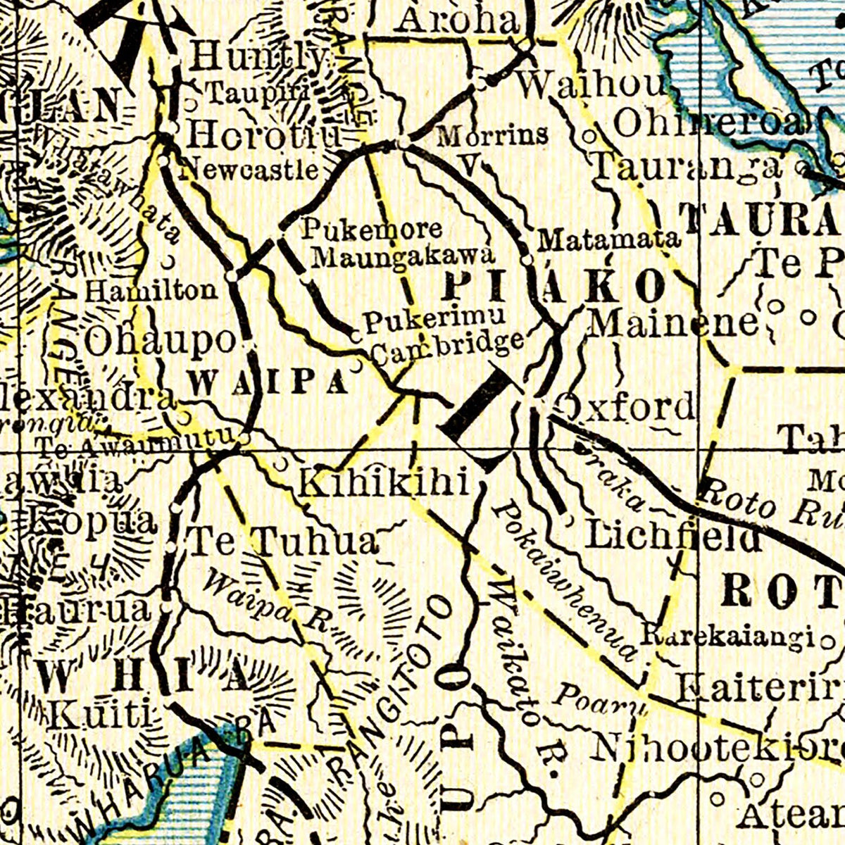 Restored historic details from the 1901 country map of County