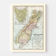 map of New Zealand m