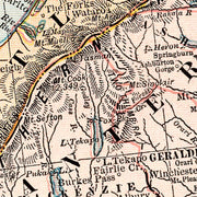 old New Zealand map 