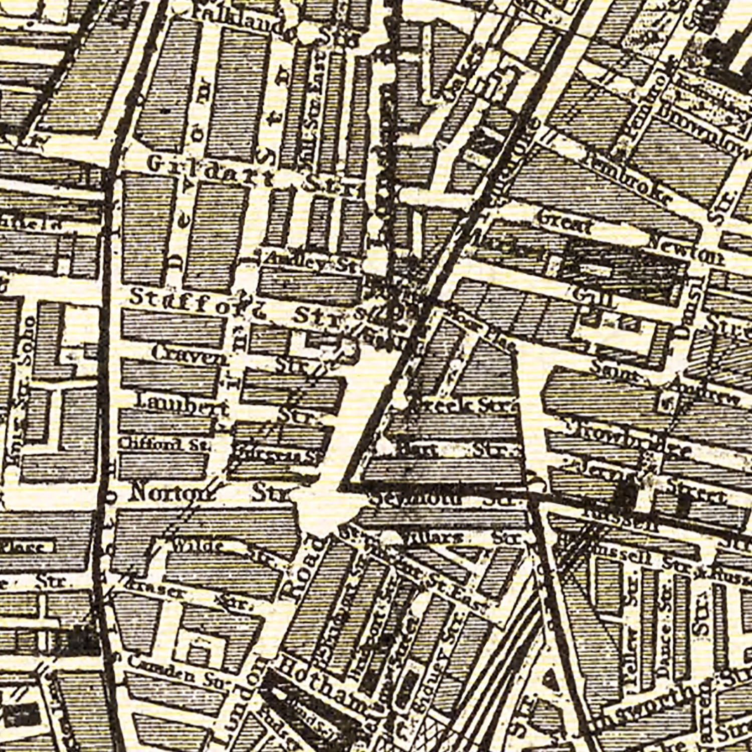Restored historic details from the 1901 city map of Liverpool