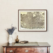 Vintage Map of Liverpool, England 1901