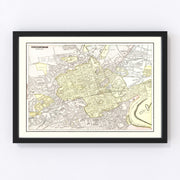 Edinburgh Vintage Map 1901