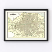Dublin Vintage Map 1901