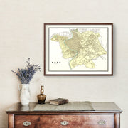 Vintage Map of Rome, Italy 1901