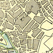 Vintage Map of Rome, Italy 1901