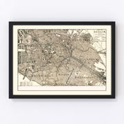 Berlin Vintage Map 1901