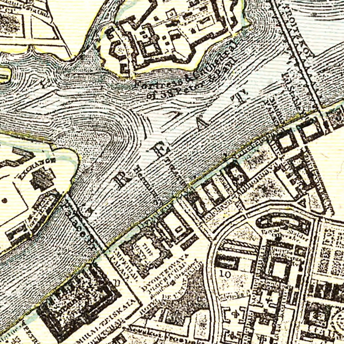 Vintage Saint Petersburg Russia Maps