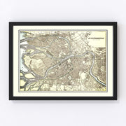 Saint Petersburg Vintage Map 1901