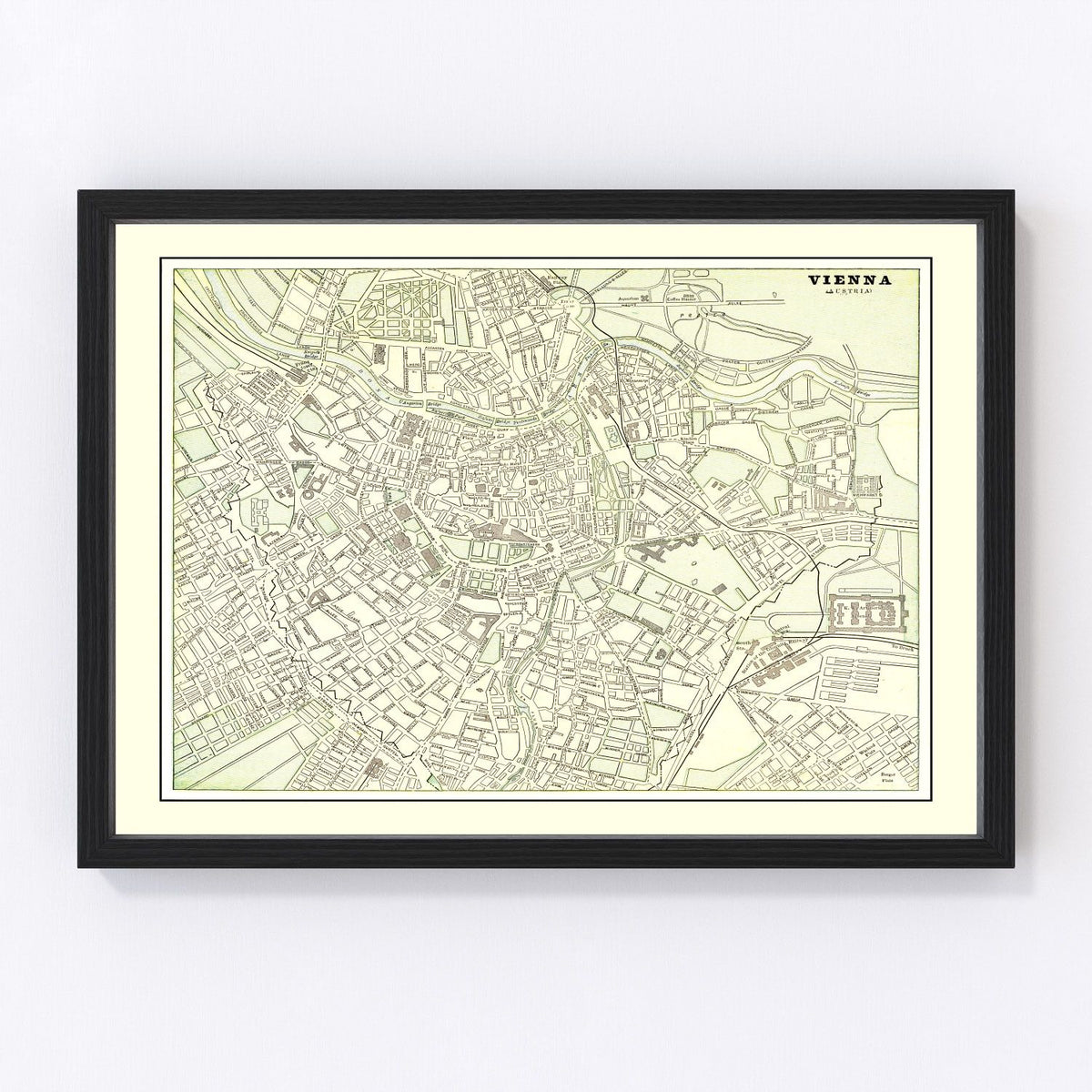 Vienna Vintage Map 1901