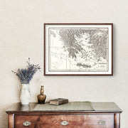 Greece map art